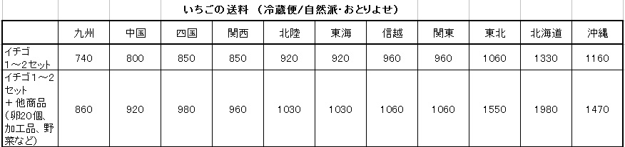 いちご送料